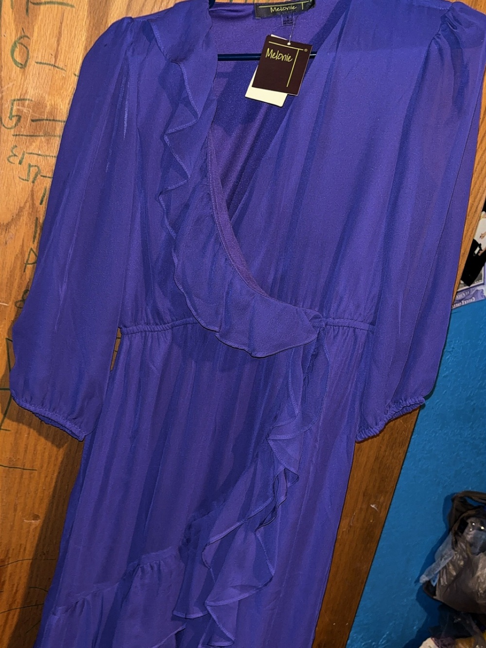 Purple Ruffle Dress small - Picture 4 of 4